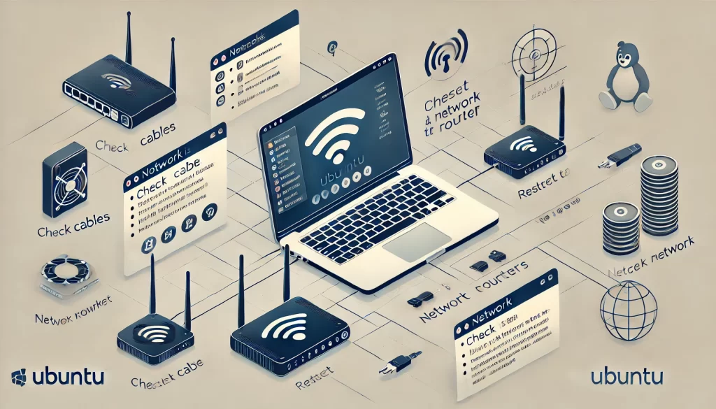 ubuntu ネットワーク つながらない場合の基本手順