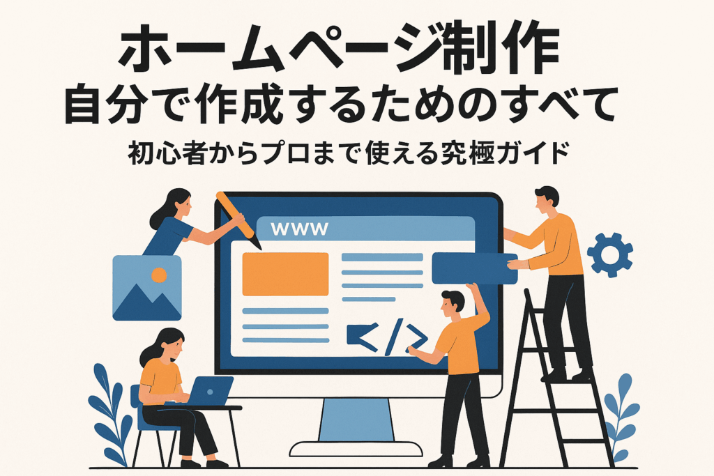 ホームページ制作 自分で作成するための全て：初心者からプロまで使える究極ガイド