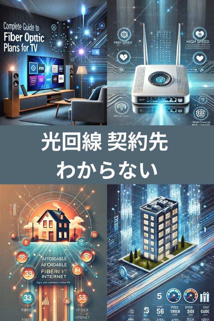 光回線 契約先がわからない