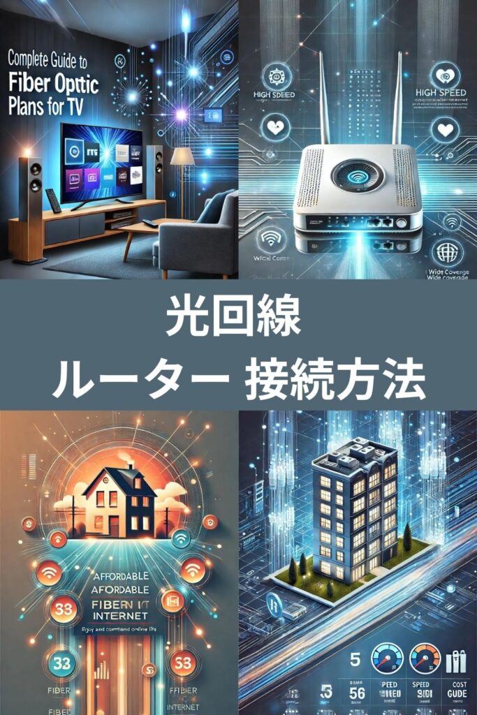 光回線 ルーター 接続方法を徹底解説！簡単ステップでネット環境を整えよう