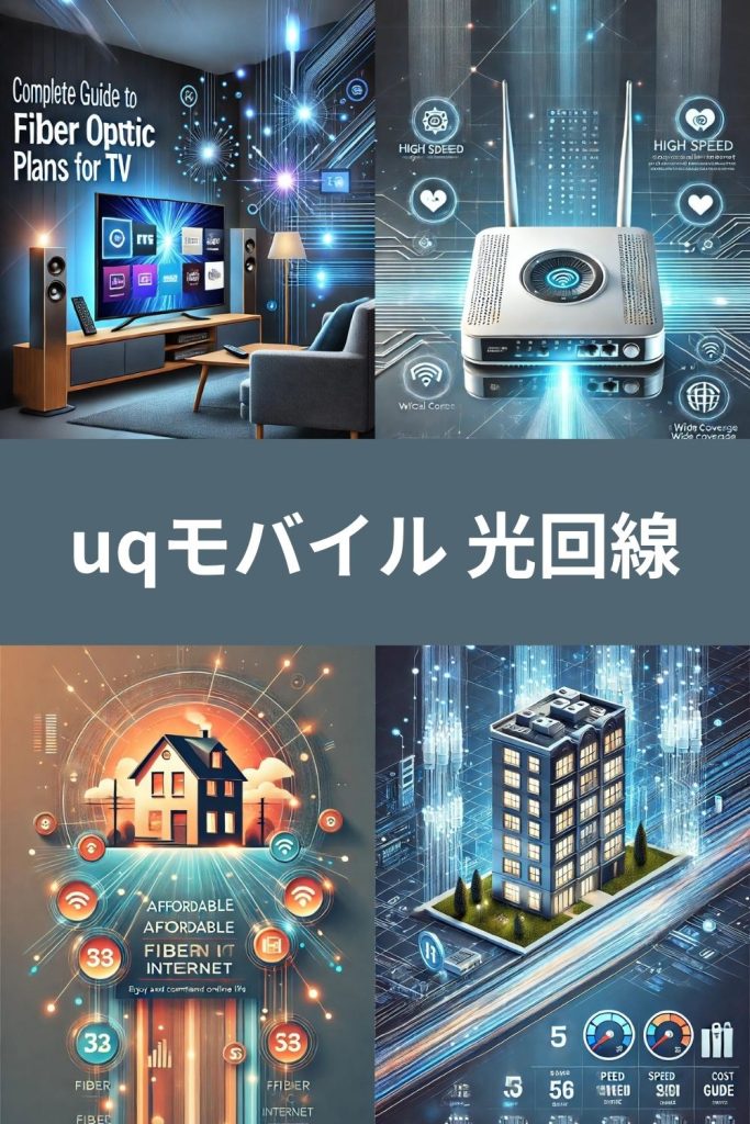 UQモバイル 光回線の魅力と選び方: お得なプランを徹底解説