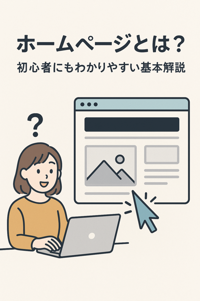 ホームページとは？初心者にもわかりやすい基本解説